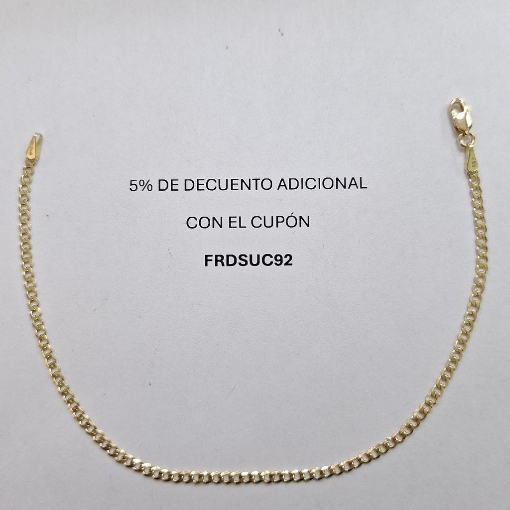 PULSERA BARBADA 14K 21 CM 2.3 GR (NUEVO)