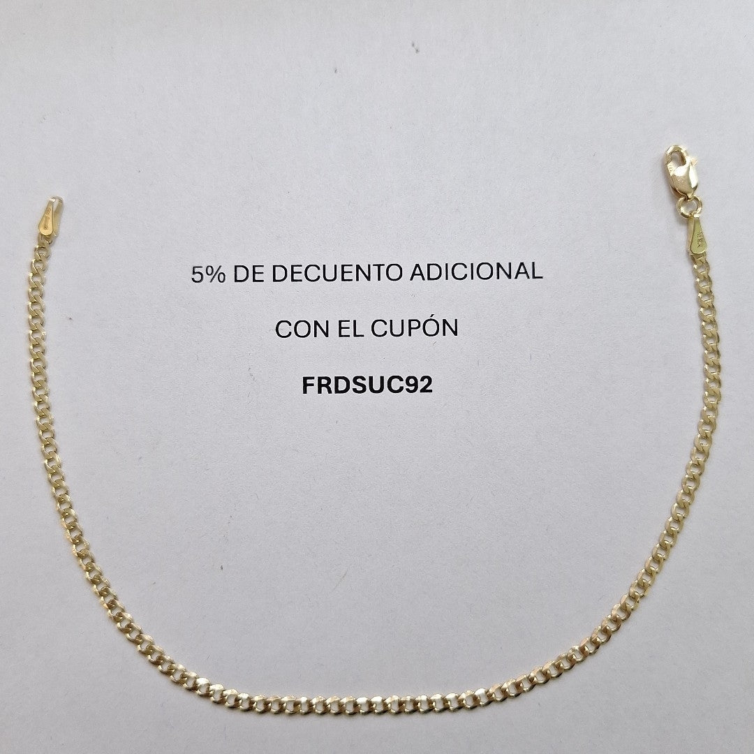 PULSERA BARBADA 14K 21 CM 2.3 GR (NUEVO)