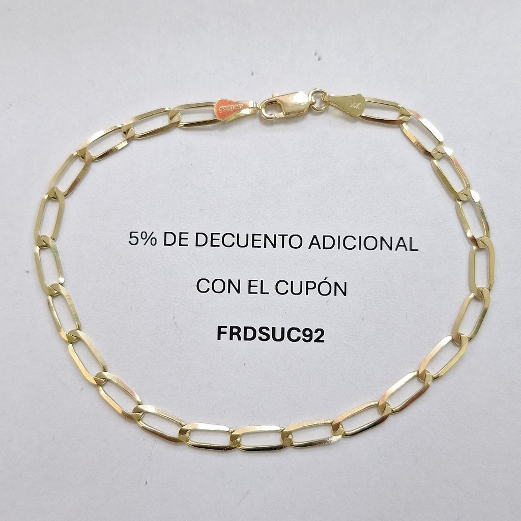 PULSERA ESLABON 14K 21 CM 4.1 GR (NUEVO)