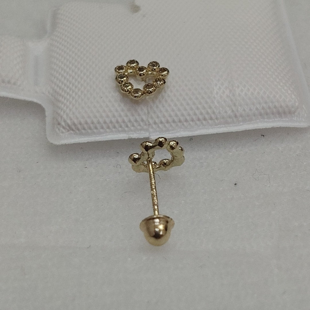 BROQUELES BROQUEL FIG CORAZON 14K 0.23 GR (NUEVO)