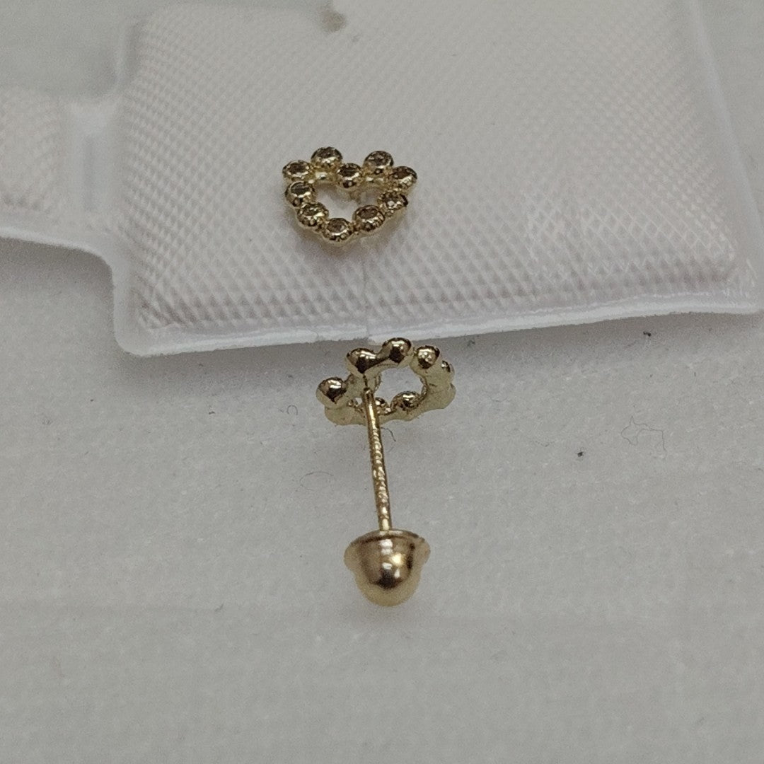 BROQUELES BROQUEL FIG CORAZON 14K 0.23 GR (NUEVO)
