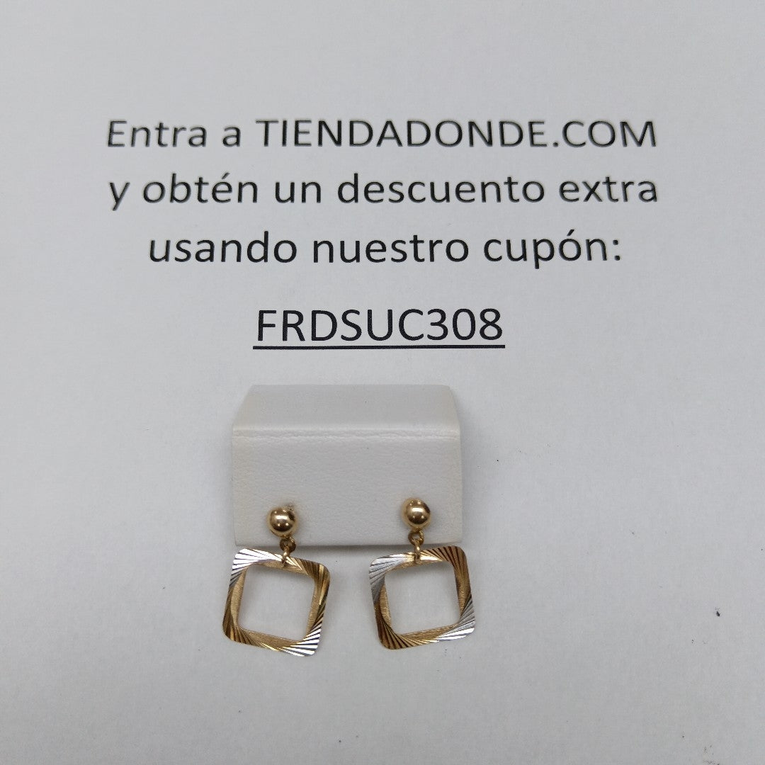 BROQUELES PAR ORO 10 K 1,70 GRMS (SEMINUEVO)
