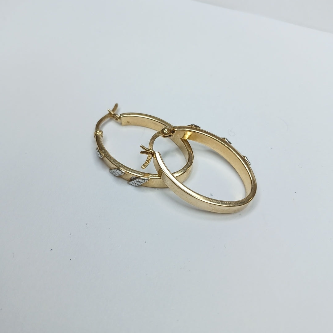 ARRACADAS PAR ORO,RODIADO 14 K 2,50 GRMS (SEMINUEVO)