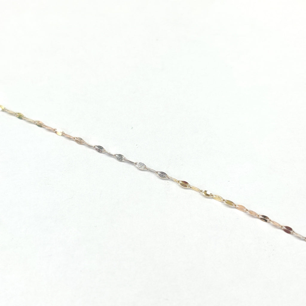 CADENA ORO COMBINADO 14 K 0.6 GRMS (SEMINUEVO)