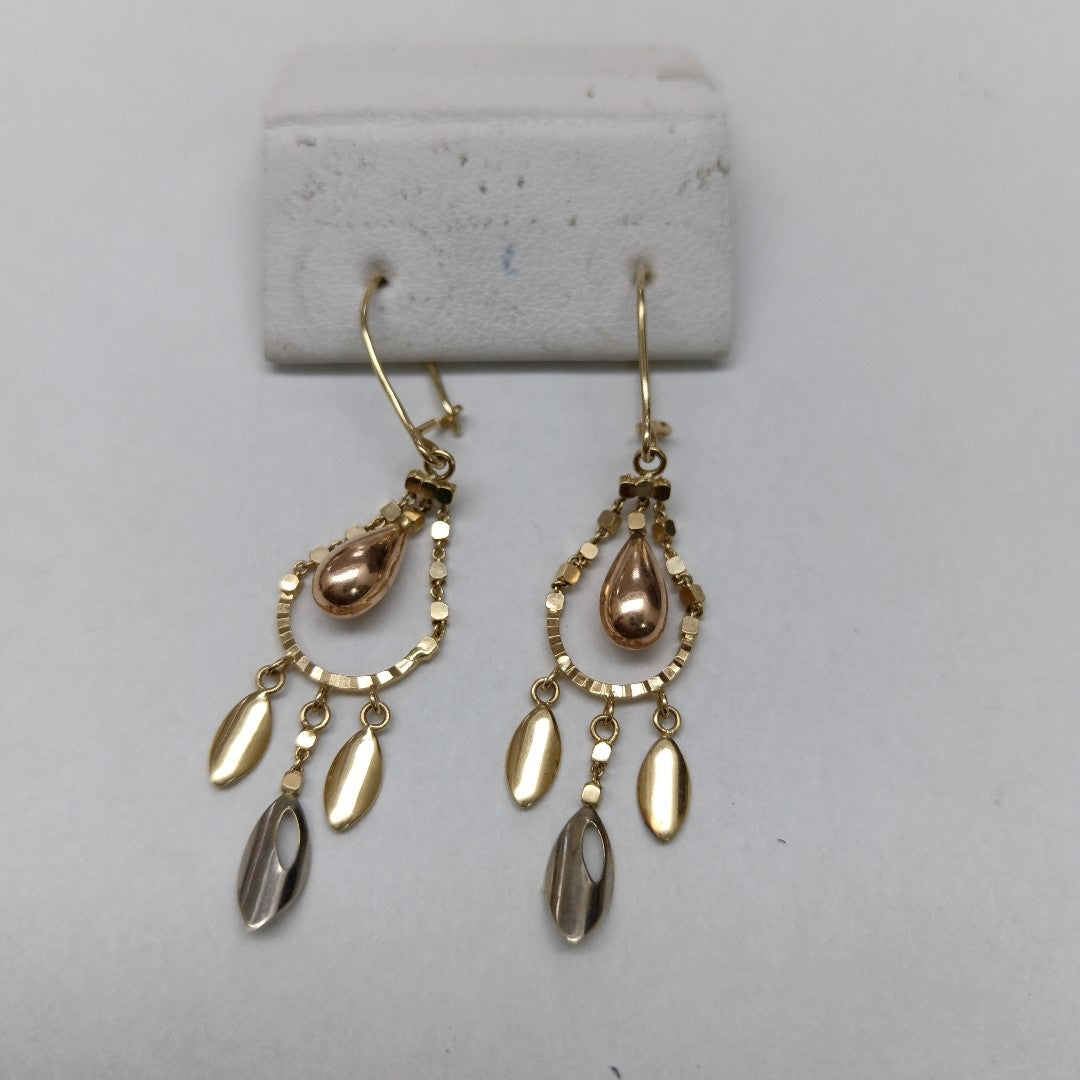 ARETES PAR ORO 14 K 2,10 GRMS (SEMINUEVO)