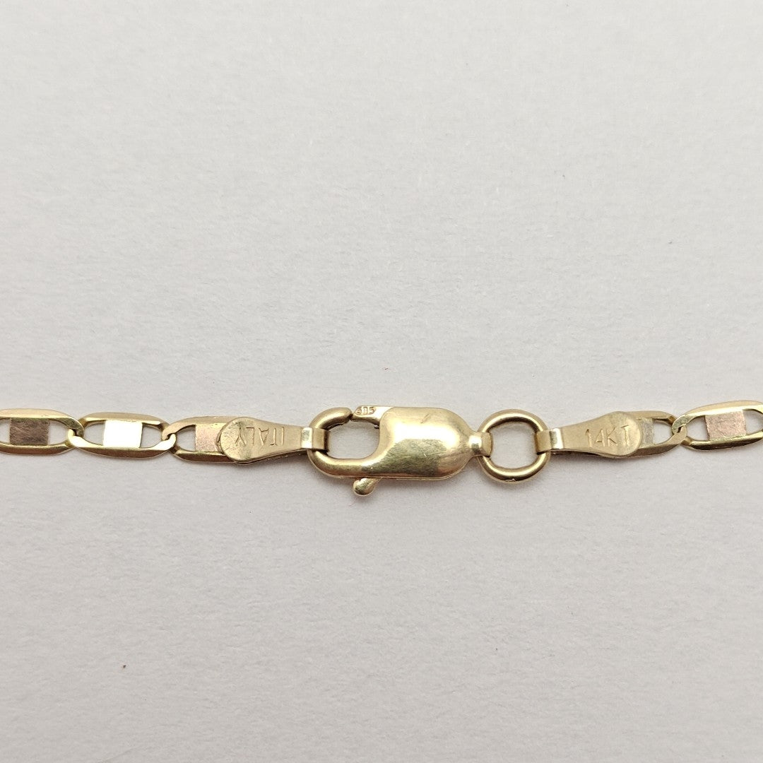 CADENA ORO COMBINADO 14 K 3,00 GRMS (SEMINUEVO)