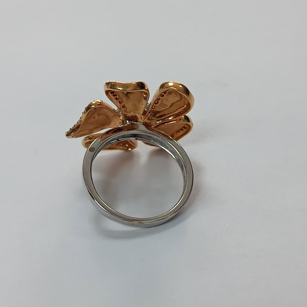 ANILLO ORO COMBINADO 18 K 9,10 GRMS (SEMINUEVO)