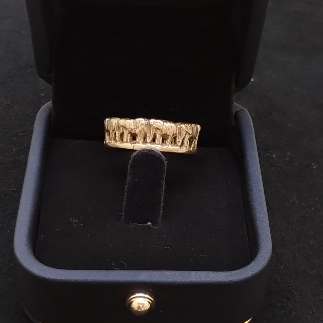 ARGOLLA DE LA SUERTE ORO 14 K 6.7 GRMS (SEMINUEVO)