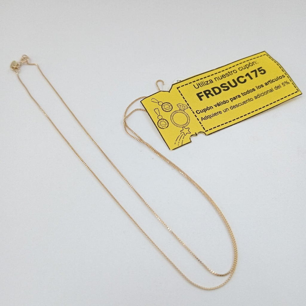 CADENA VENECIANO 14K 55 CM 1.8 GR (NUEVO)
