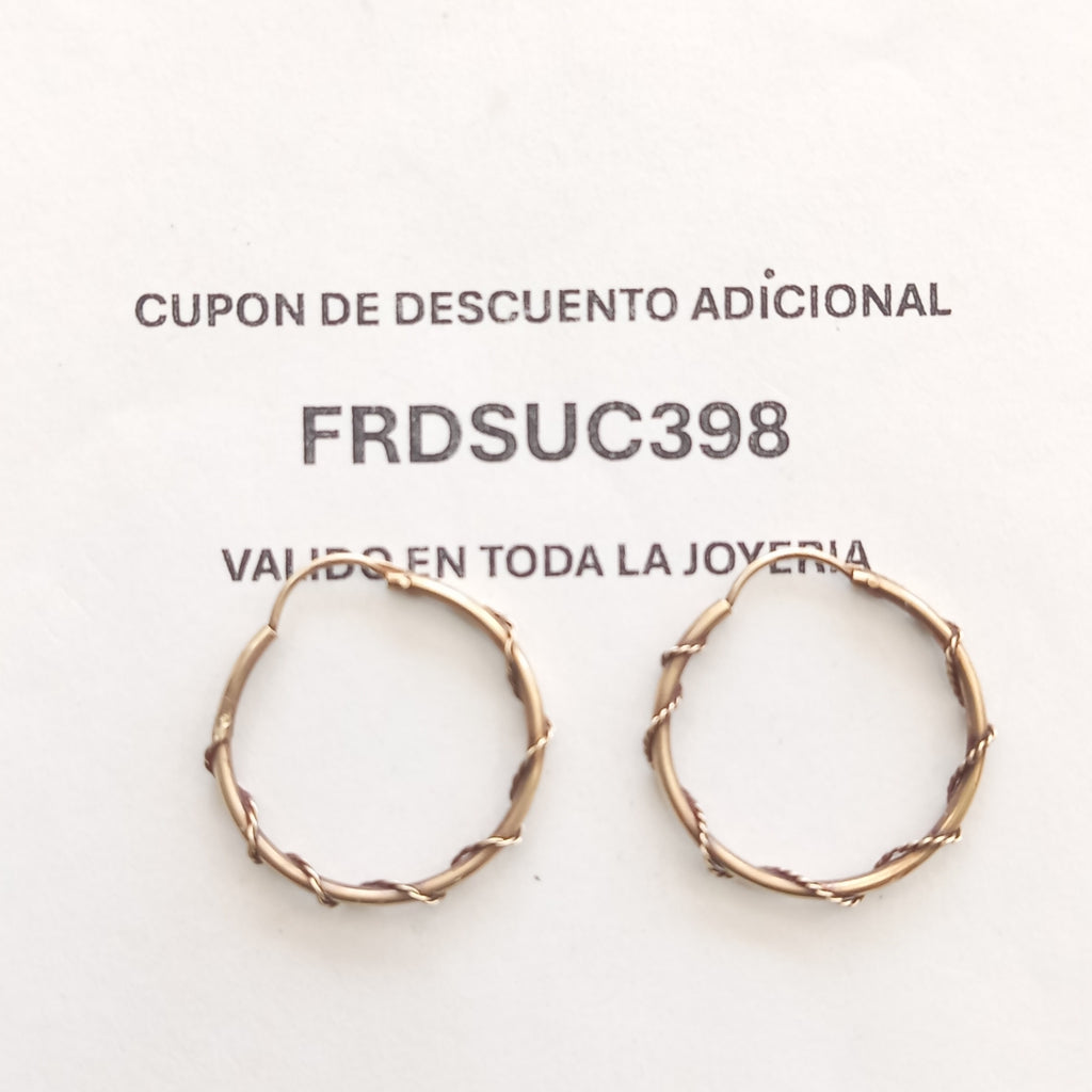 ARRACADAS PAR ORO 10 K 1.9 GRMS (SEMINUEVO)