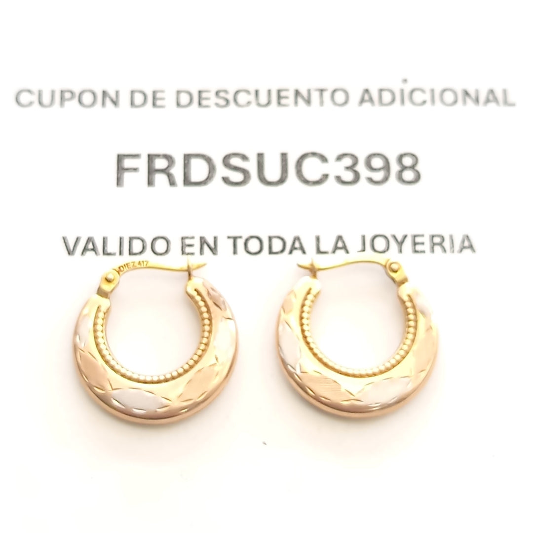ARRACADAS PAR ORO 10 K 1.6 GRMS (SEMINUEVO)