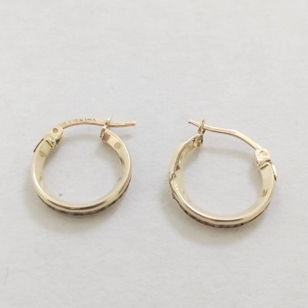 ARRACADAS PAR ORO 14 K 1,20 GRMS (SEMINUEVO)