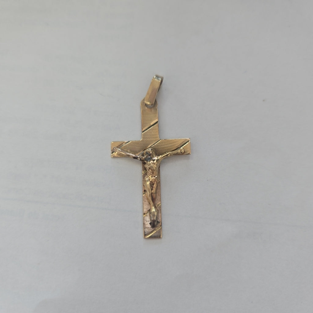 CRUCIFIJO ORO 10 K 1.5 GRMS (SEMINUEVO)