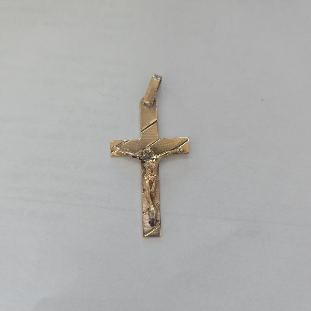 CRUCIFIJO ORO 10 K 1.5 GRMS (SEMINUEVO)