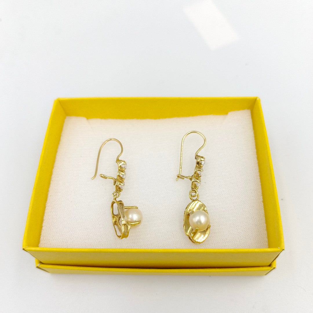 ARETES PAR ORO 10 K 5.1 GRMS (SEMINUEVO)