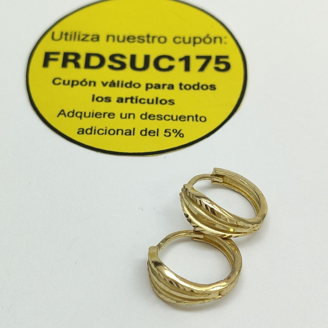 ARETES ARRACADAS 10K 2.4 GR (NUEVO)