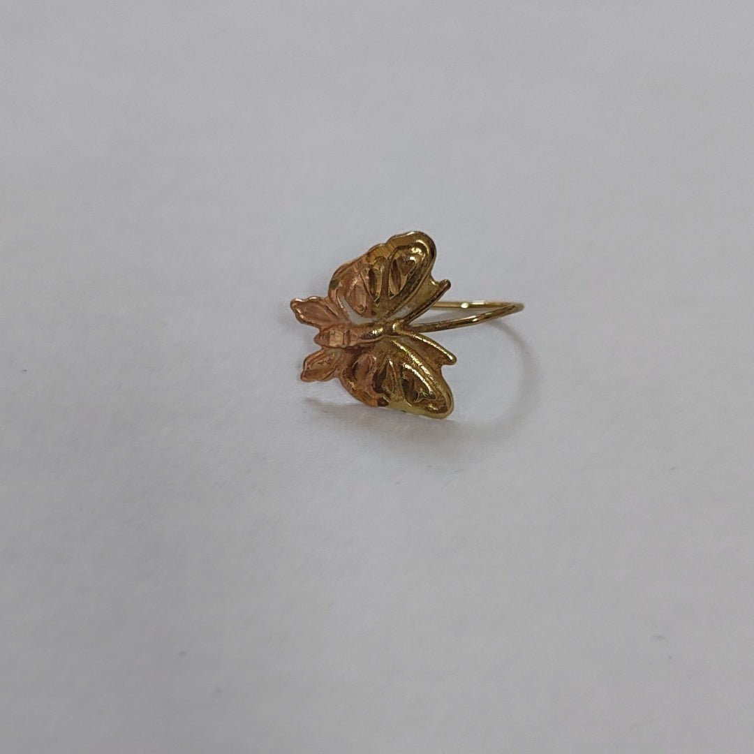 ARETES PAR ORO COMBINADO 10 K 1,40 GRMS (SEMINUEVO)