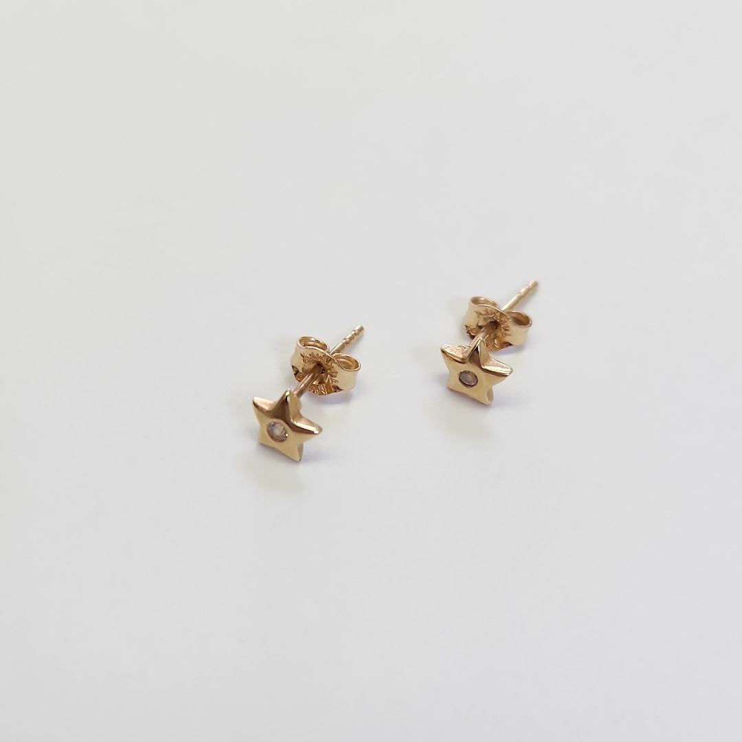 BROQUELES PAR ORO 14 K 0,60 GRMS (SEMINUEVO)