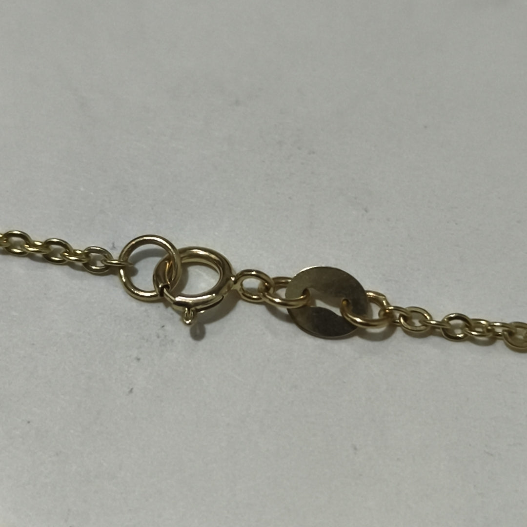PULSERA ESPECIAL C MARIPOSAS 14K 18 CM 1.7 GR (NUEVO)