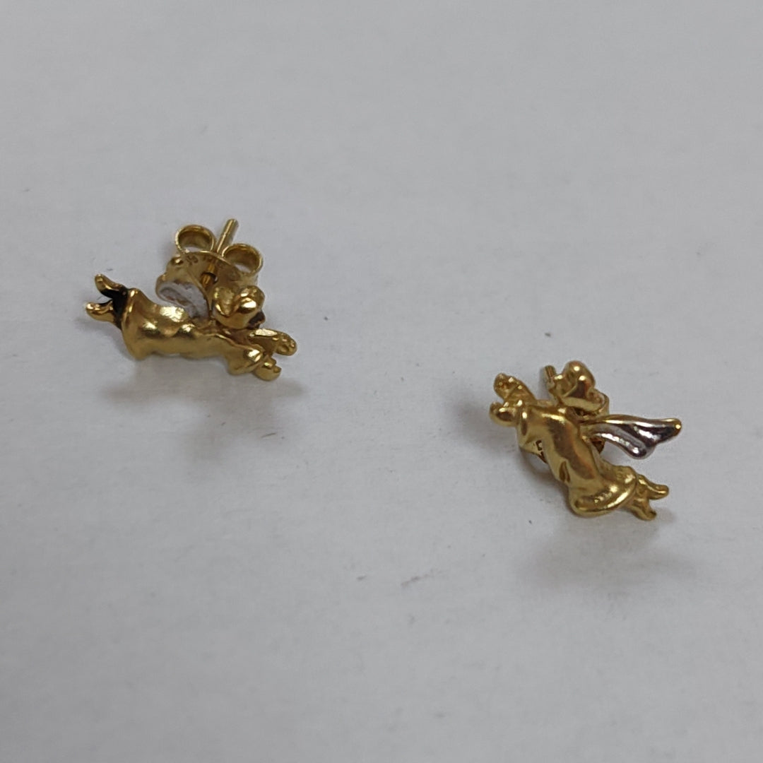BROQUELES PAR ORO 14 K 1.9 GRMS (SEMINUEVO)