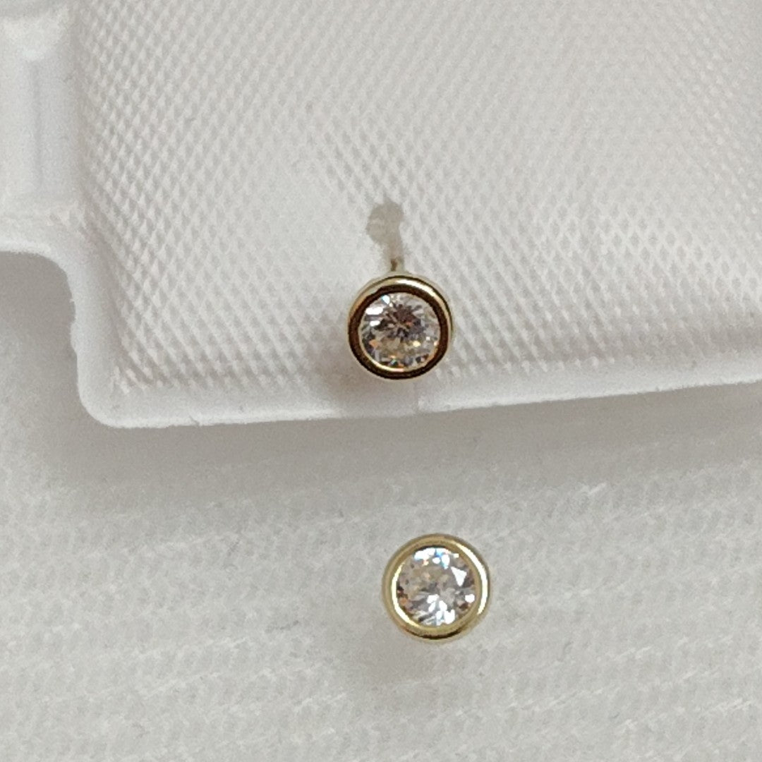 BROQUELES BROQUEL C CIRCONIA 14K 0.1501 GR (NUEVO)