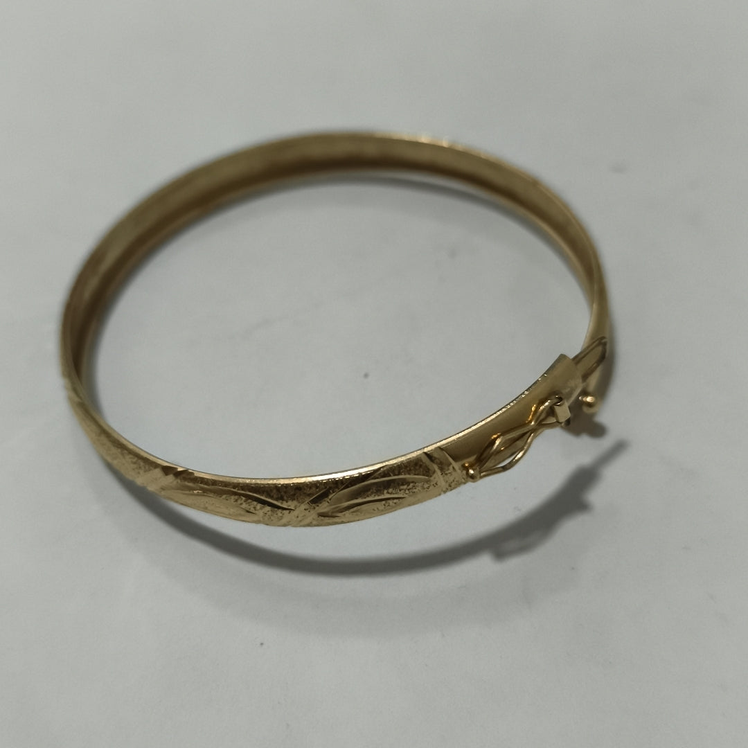 PULSERA RIGIDA ORO 14 K 7,20 GRMS (SEMINUEVO)