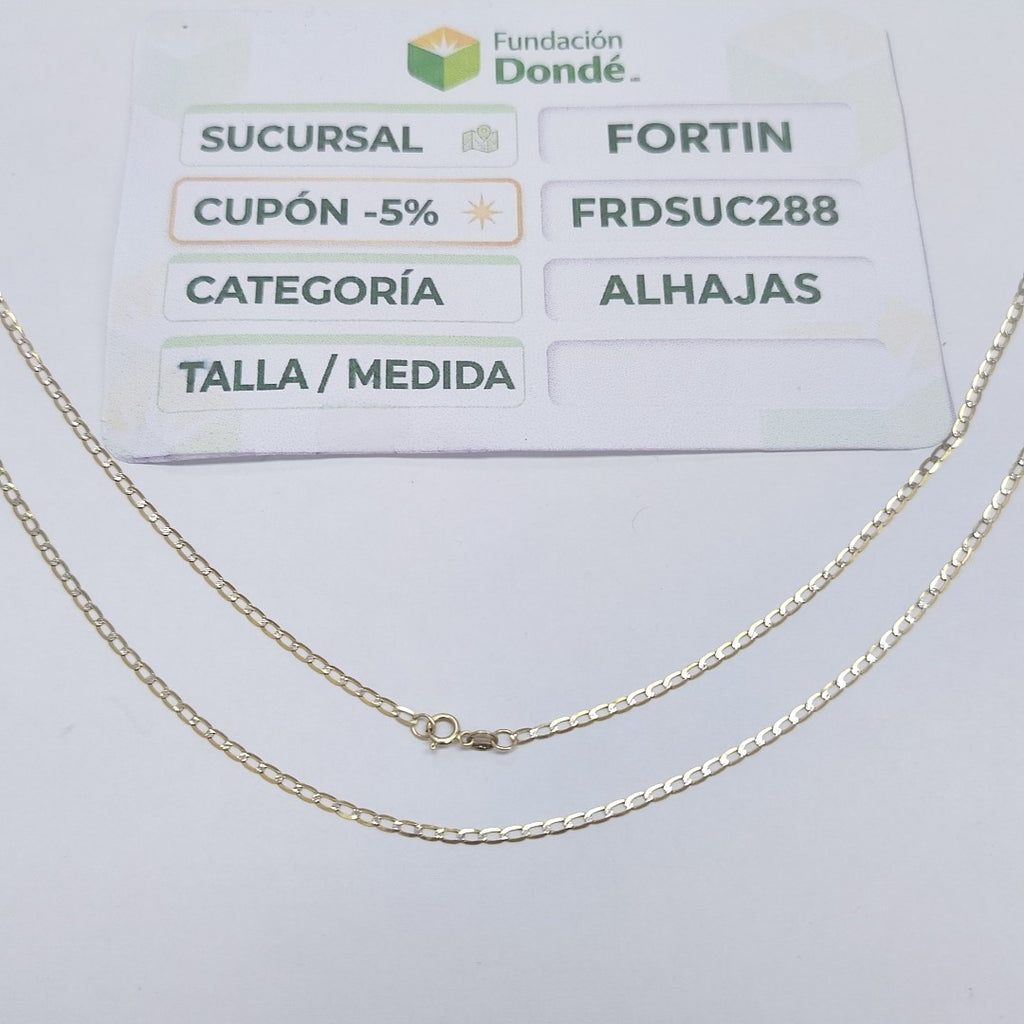 CADENA ORO, RODIADO 10 K 1.6 GRMS (SEMINUEVO)
