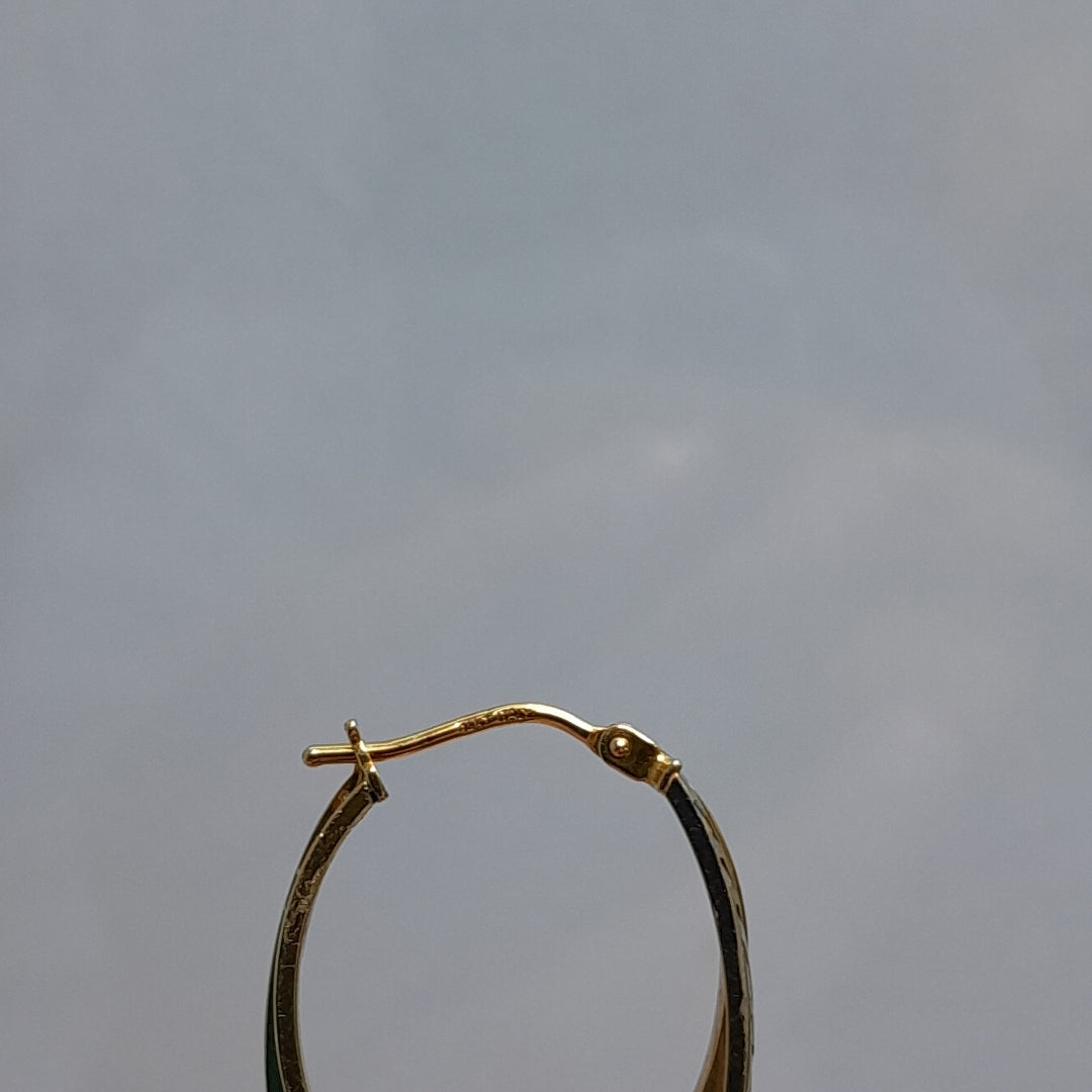 ARRACADAS PAR ORO 14 K 1.8 GRMS (SEMINUEVO)