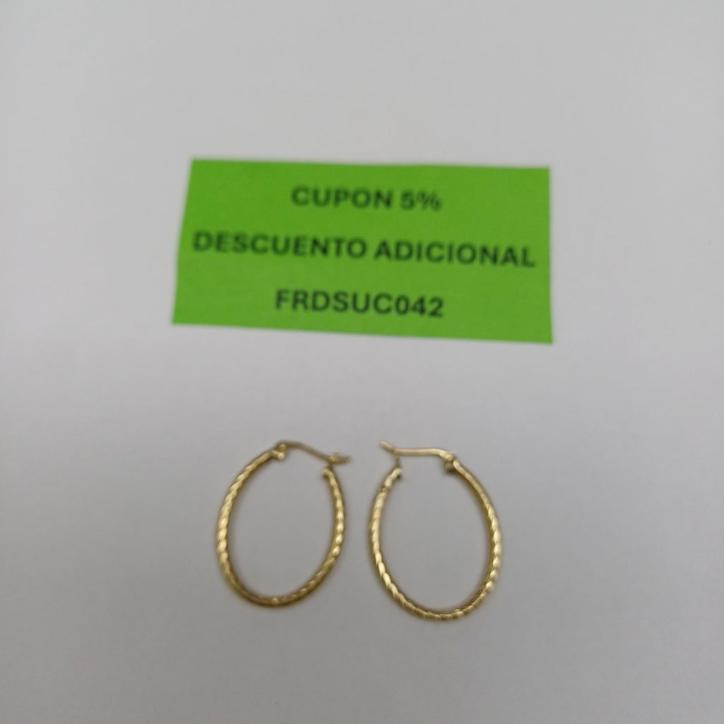 ARRACADAS PAR ORO 10 K 1,80 GRMS (SEMINUEVO)