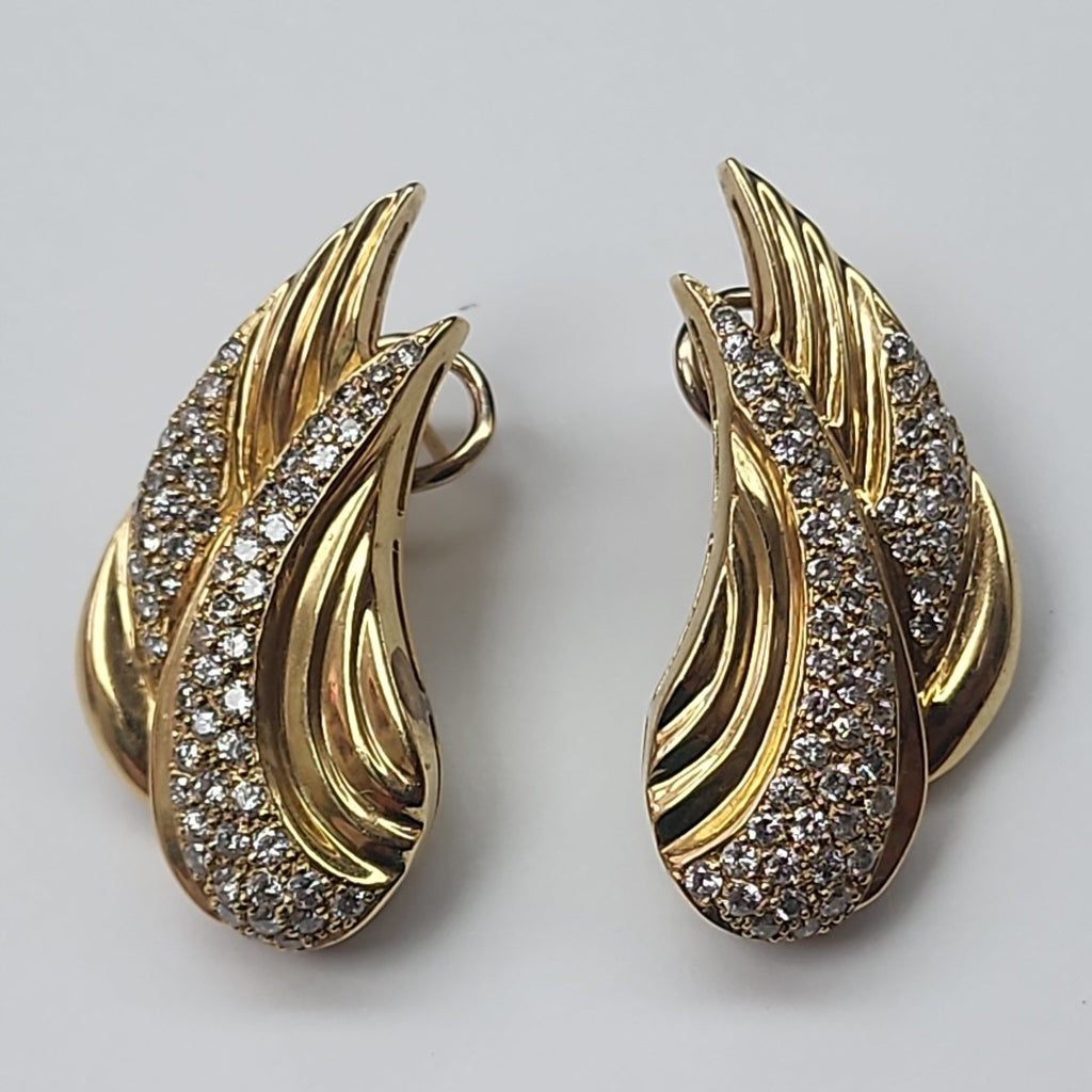 ARETES PAR ORO 14 K 14,80 GRMS (SEMINUEVO)