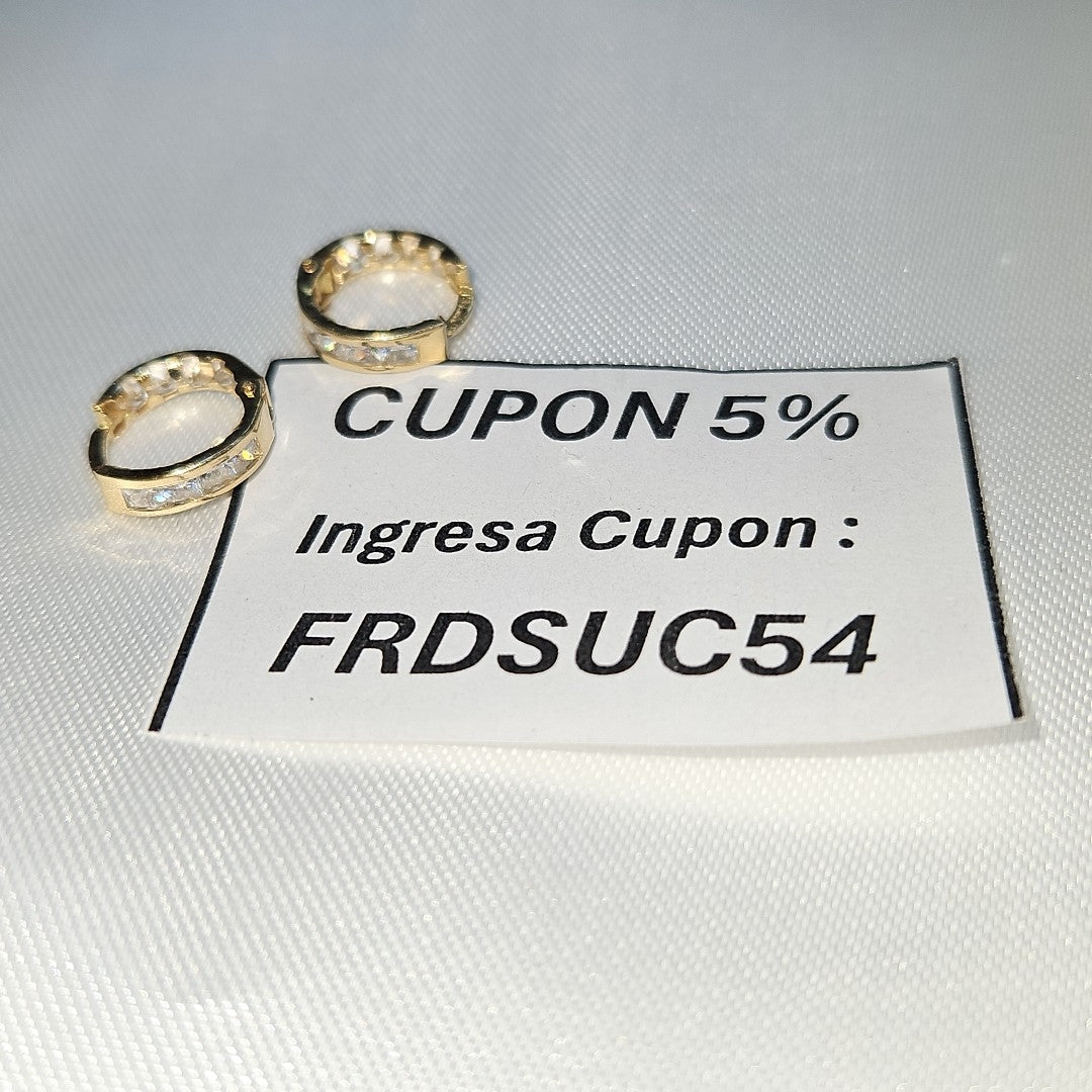 ARRACADAS PAR ORO 14 K 1,10 GRMS (SEMINUEVO)