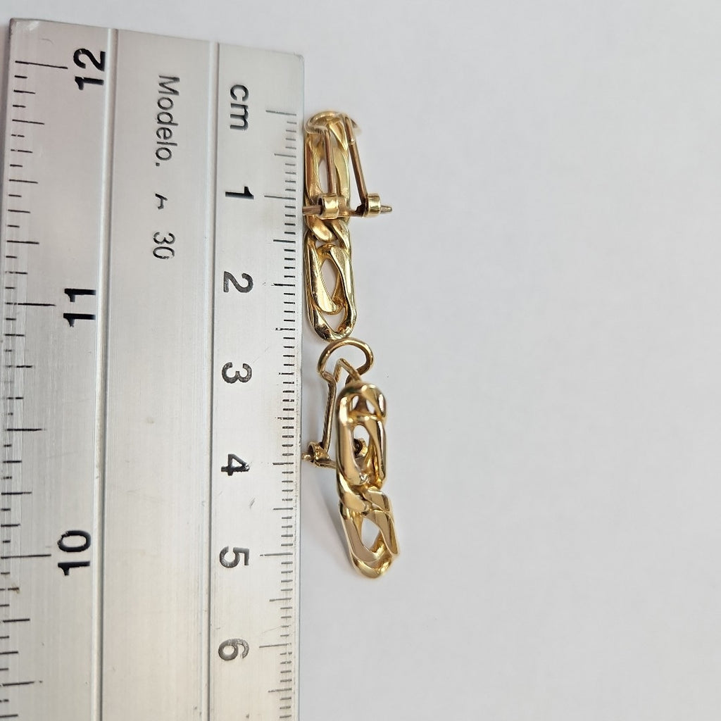 ARETES PAR ORO 14 K 5.6 GRMS (SEMINUEVO)