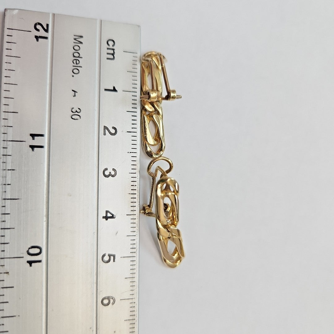 ARETES PAR ORO 14 K 5.6 GRMS (SEMINUEVO)