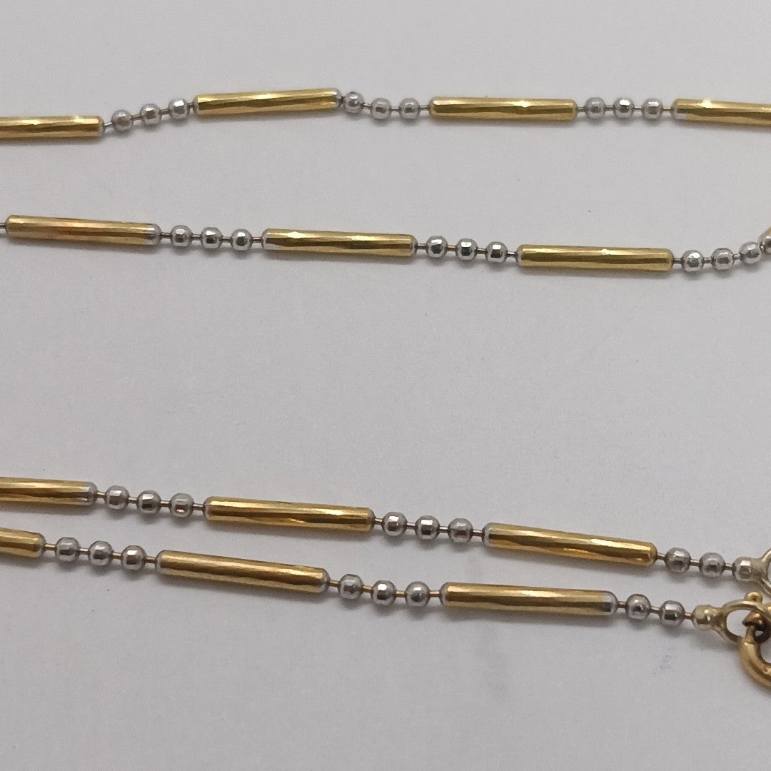 GARGANTILLA ORO COMBINADO 14 K 3,80 GRMS (SEMINUEVO)