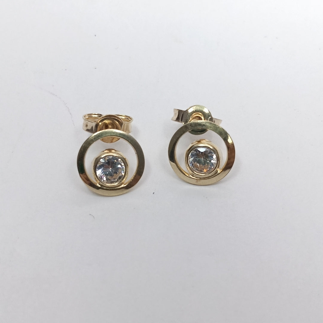 BROQUELES PAR ORO 14 K 2,20 GRMS (SEMINUEVO)