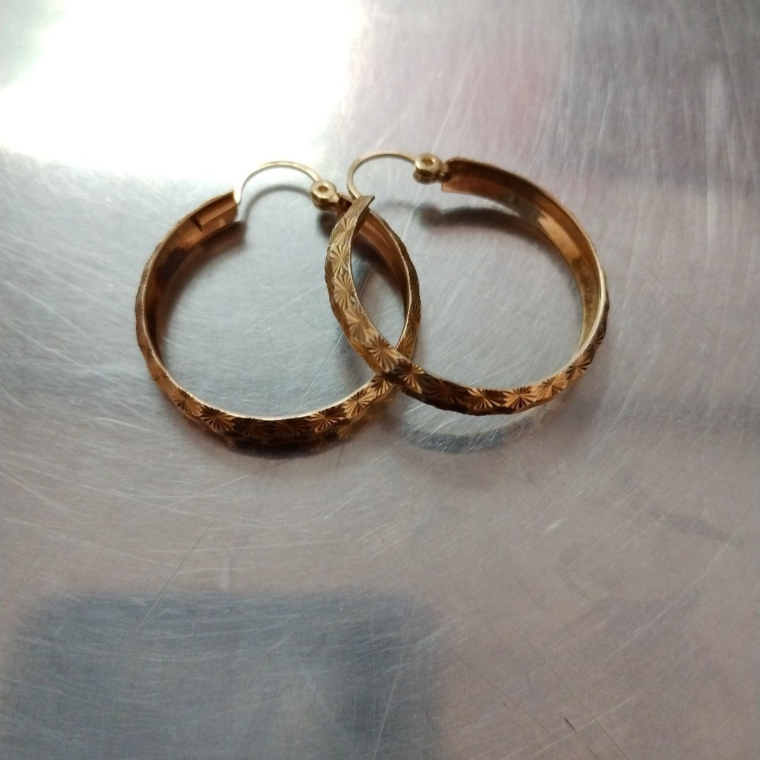 ARRACADAS PAR ORO 10 K 3,00 GRMS (SEMINUEVO)