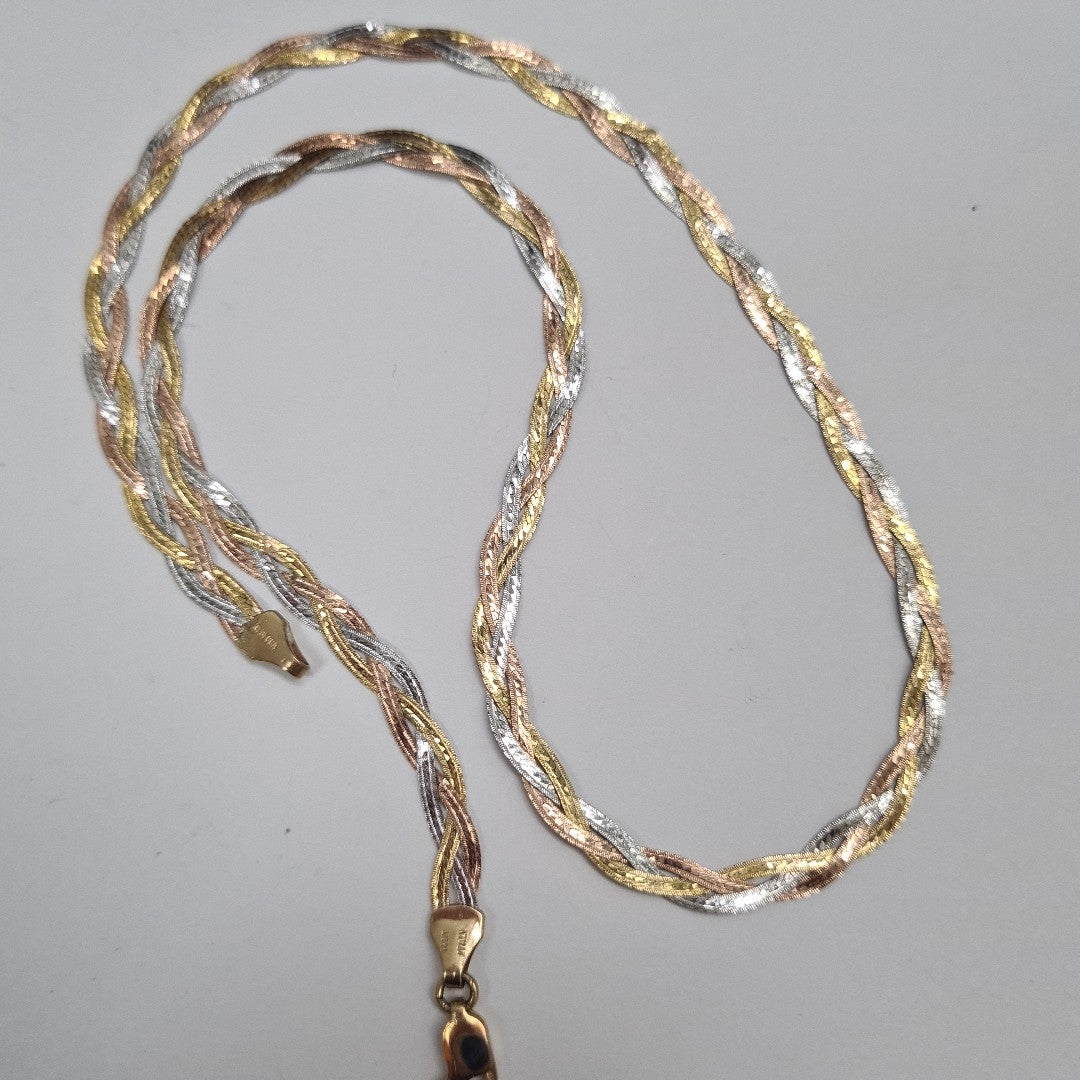 GARGANTILLA ORO COMBINADO 10 K 5,70 GRMS (SEMINUEVO)
