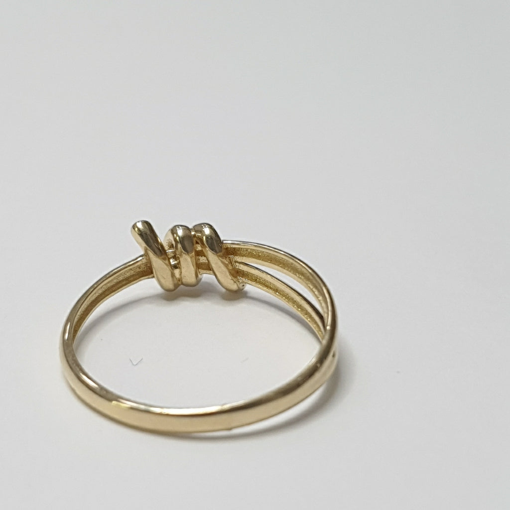 ANILLO ANILLITO C NUDO 14K 8 TALLA 2 GR (NUEVO)