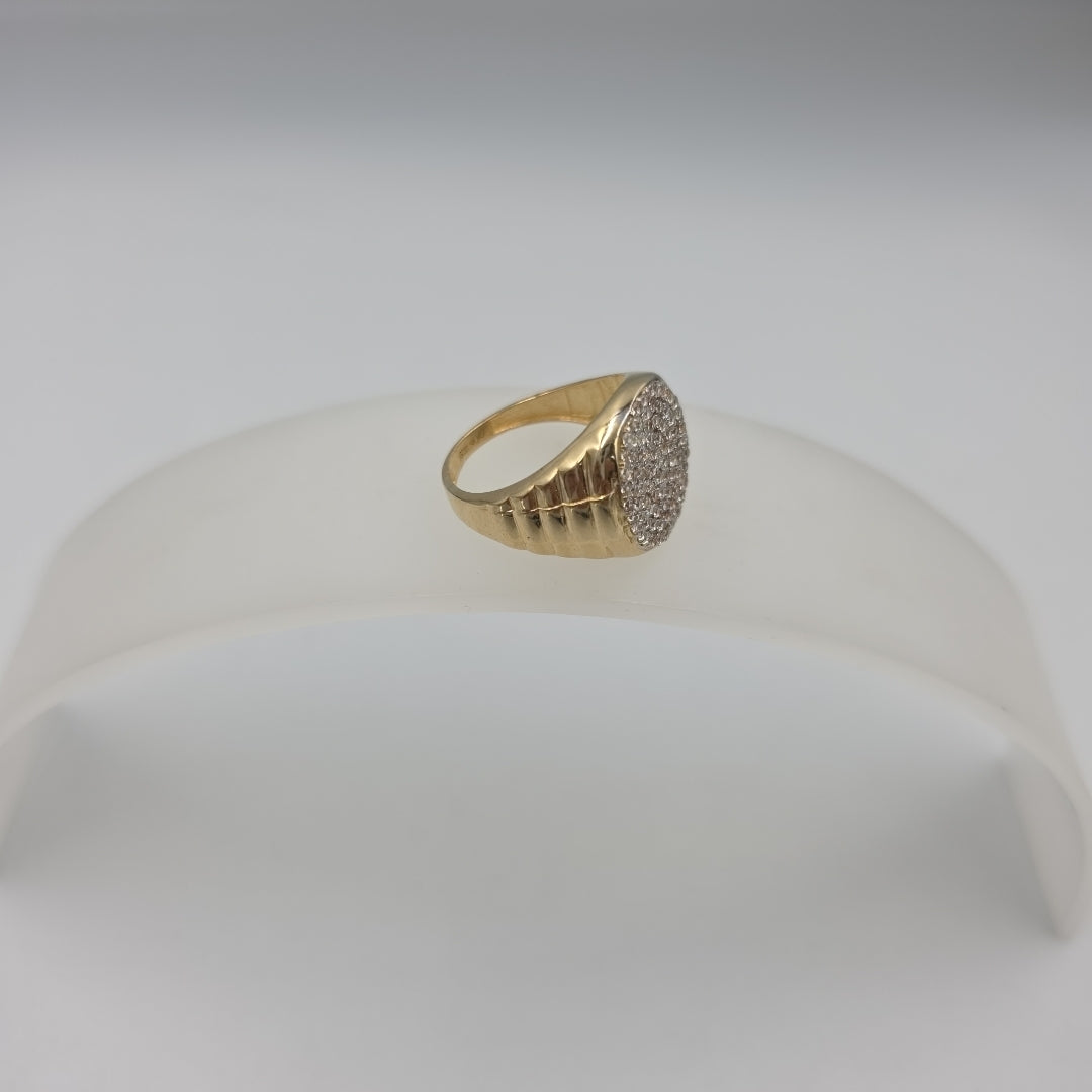 ANILLO C CIRCONIAS 14K 11 TALLA 8.1 GR (NUEVO)