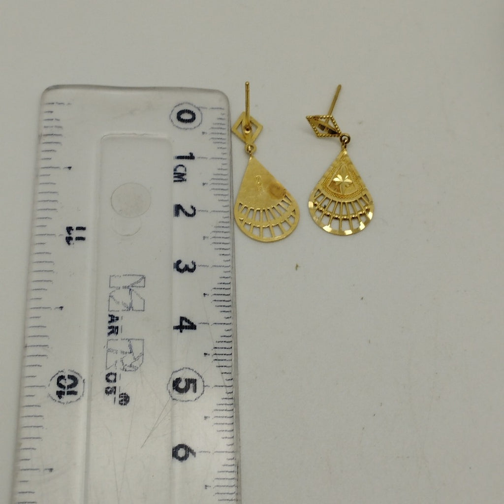 ARETES PAR ORO 14 K 1,10 GRMS (SEMINUEVO)