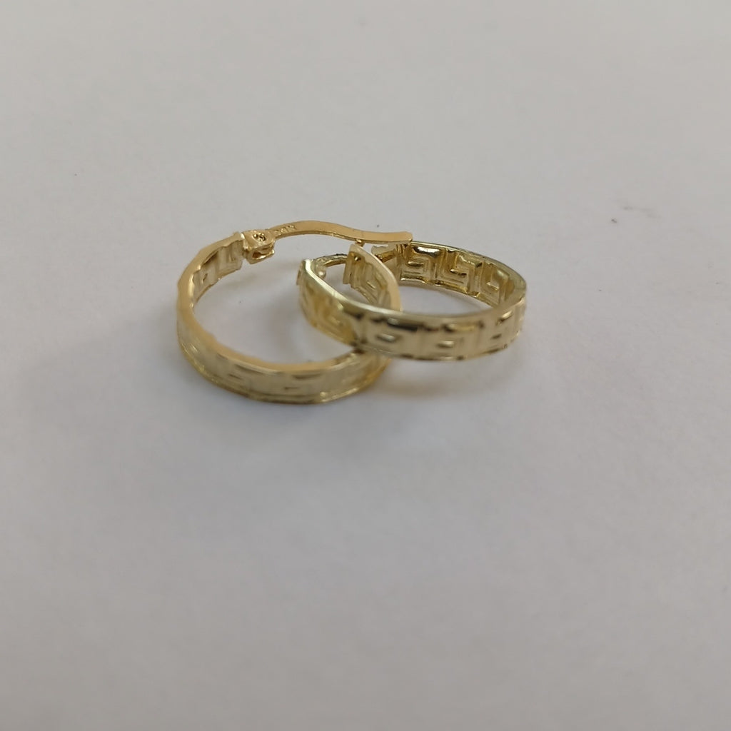 ARETES ARRACADAS FIG GRECAS 14K 1.7 GR (NUEVO)