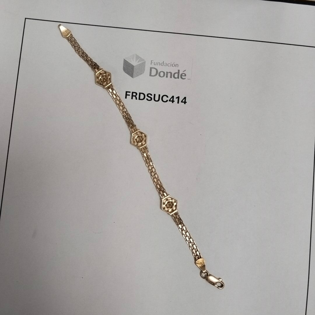 PULSERA ORO 14 K 6.9 GRMS (SEMINUEVO)
