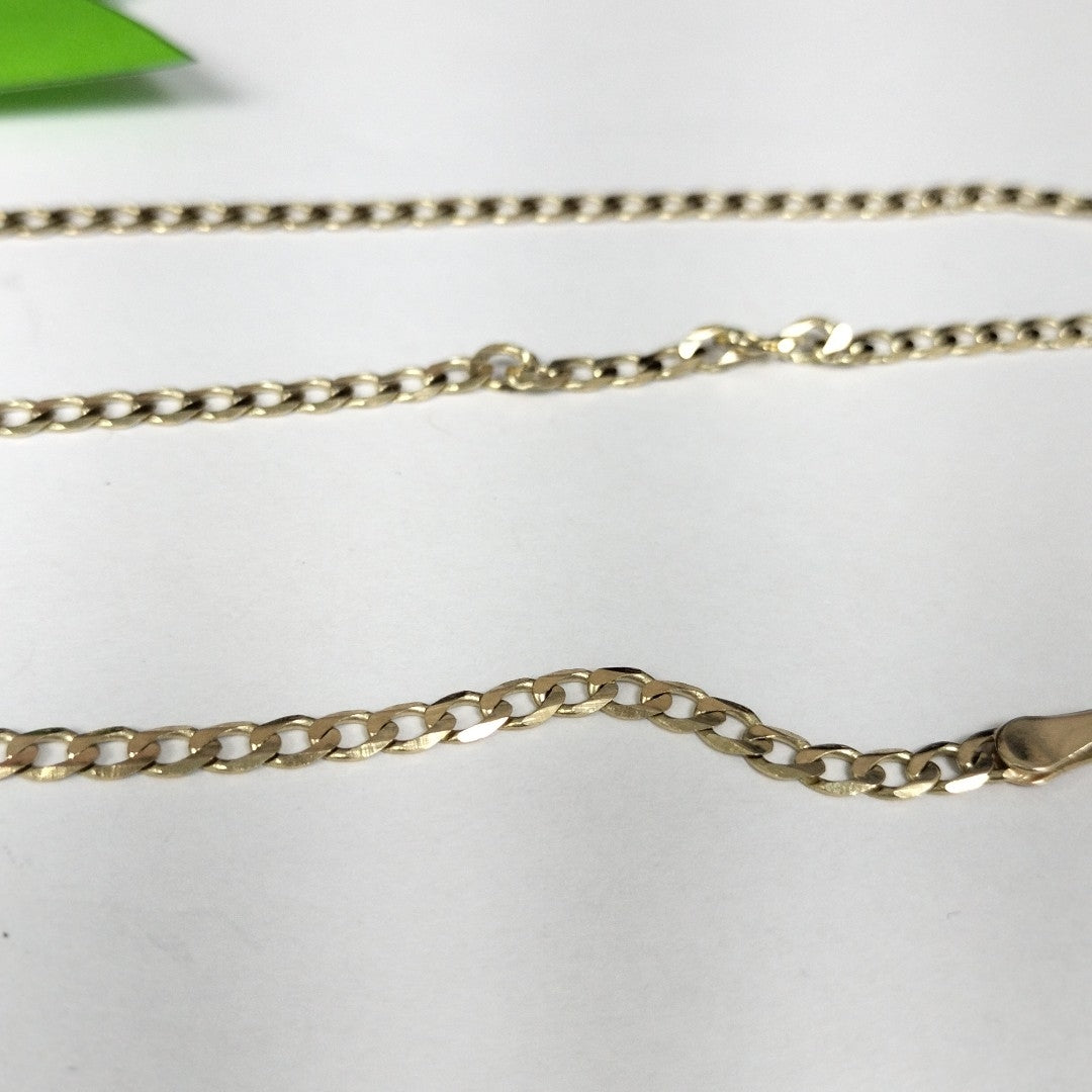 CADENA TEJIDO BARBADA 14K 55 CM 8.2 GR (NUEVO)