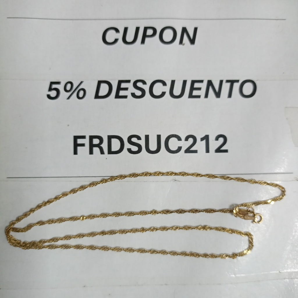 CADENA ORO 10 K 2.3 GRMS (SEMINUEVO)