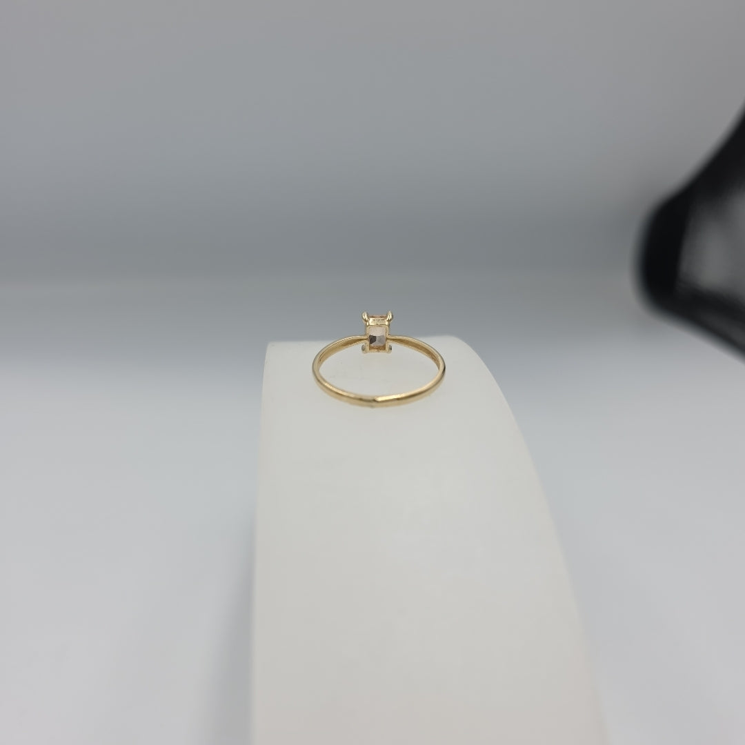 ANILLOS TEJIDO ANILLITO C PIEDRA DE COLOR 14K 8 1.2 GR (NUEVO)