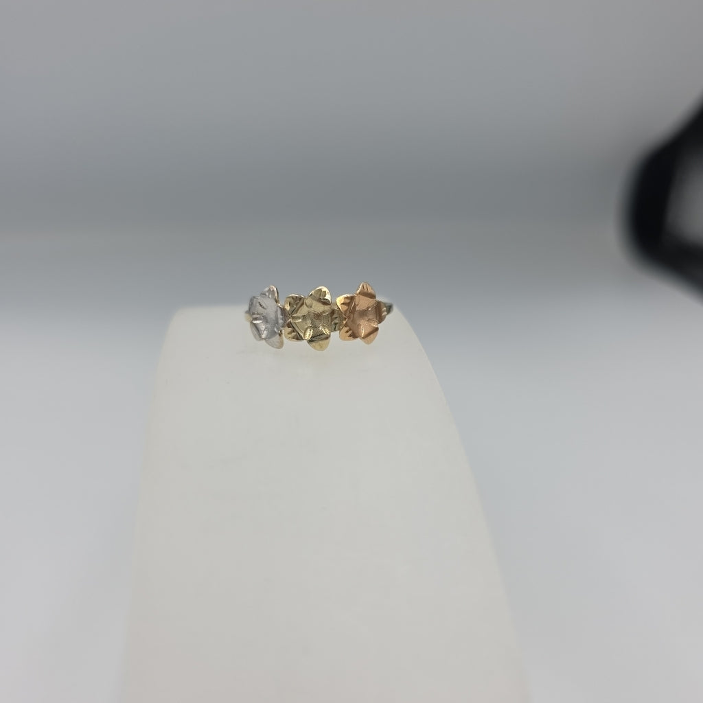 ANILLOS ANILLITO FIG FLORES 10K TALLA 9 1.3 GR (NUEVO)
