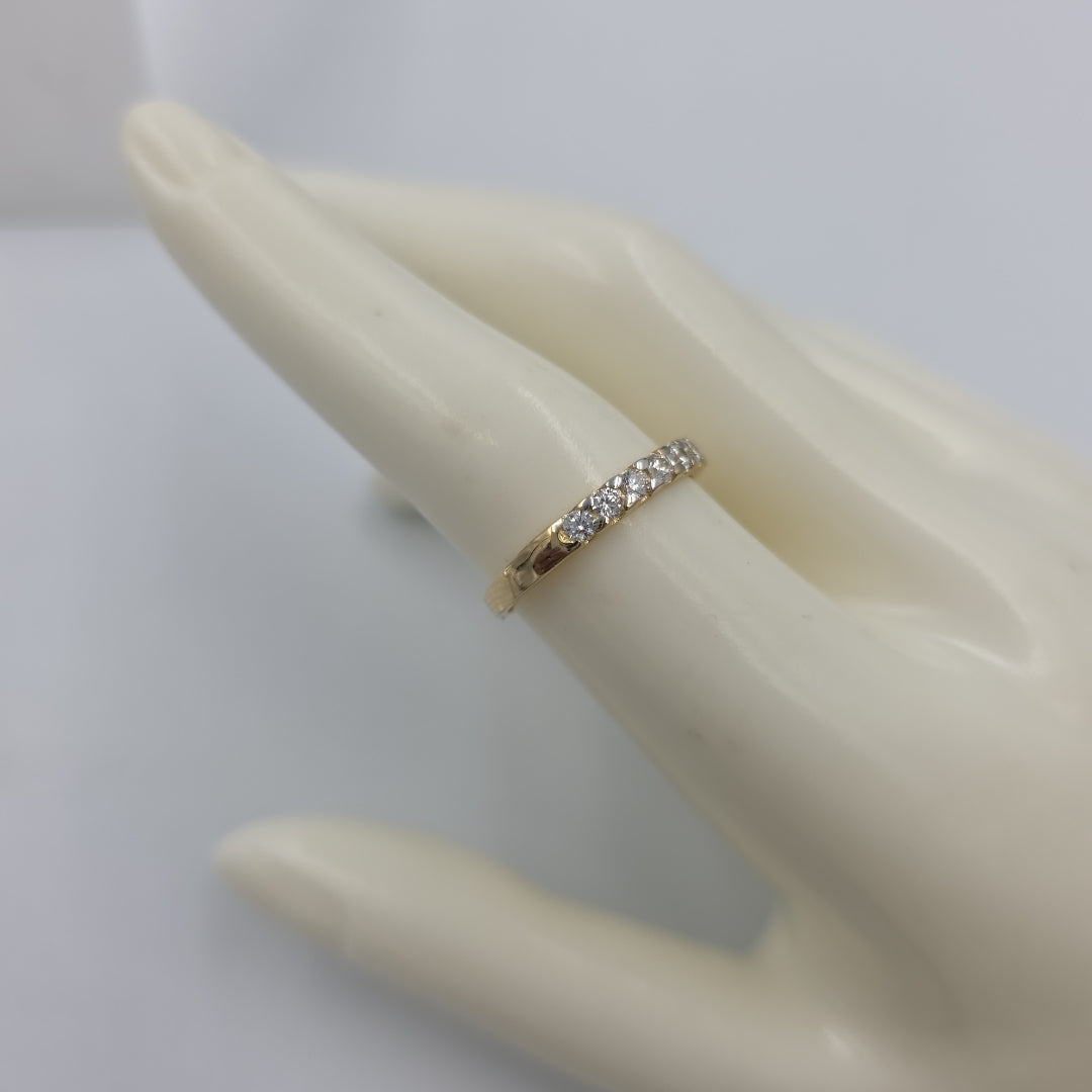 ANILLO ANILLITO MEDIA CHURUMBELA 14K 8 TALLA 2.1 GR (NUEVO)
