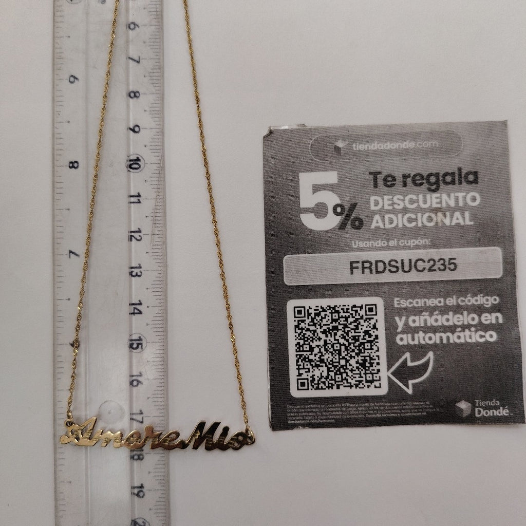 CADENA,DIJE ORO 10 K 2,40 GRMS (SEMINUEVO)