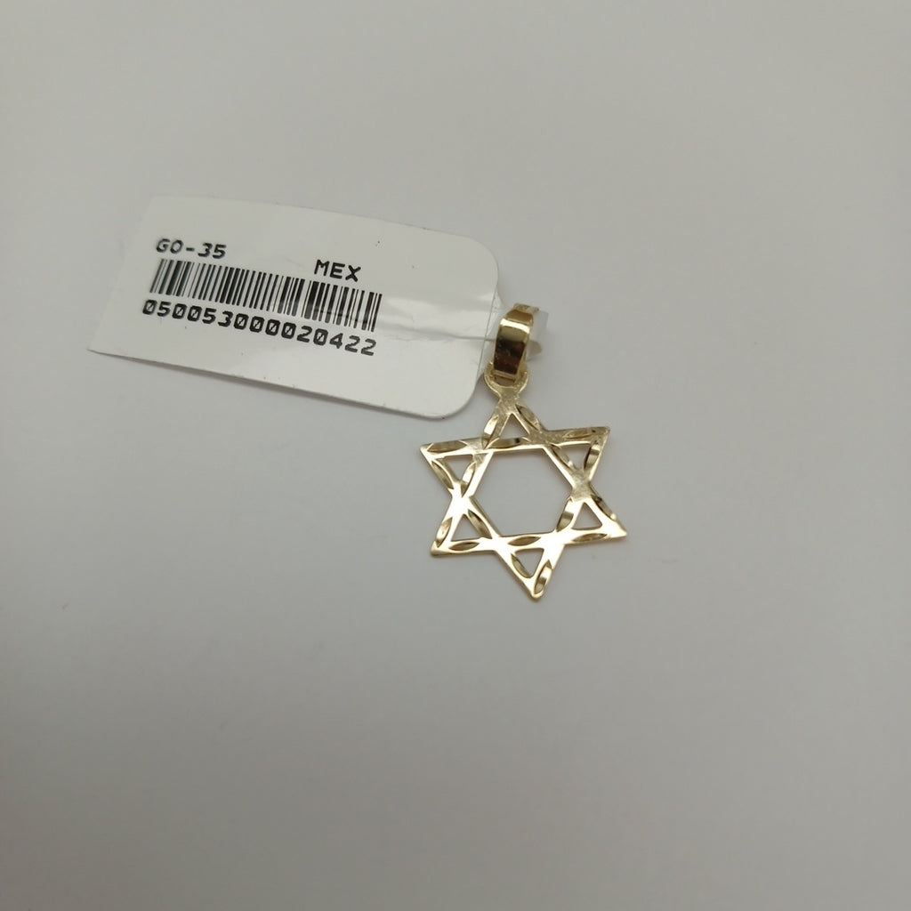 DIJE TEJIDO ESTRELLA DE DAVID 14K 0.6 GR (NUEVO)