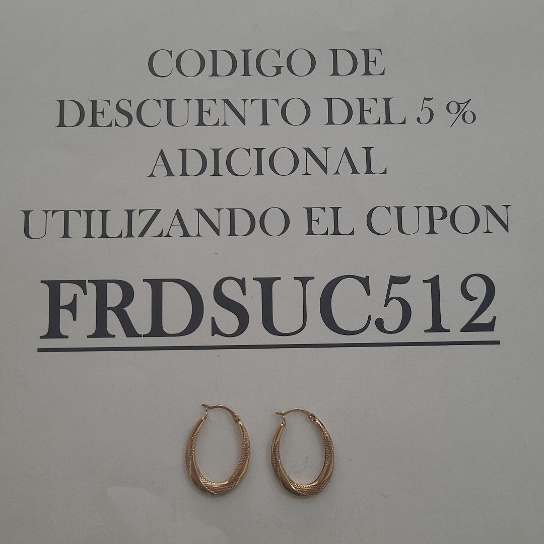 ARETES PAR ORO 10 K 2.8 GRMS (SEMINUEVO)